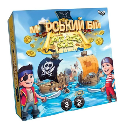 Настільна гра "Морський бій Pirates Gold", 3+, Danko Toys
