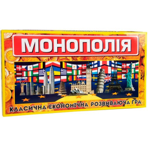 Настільна гра Strateg Монополія (велика) економічна українською мовою