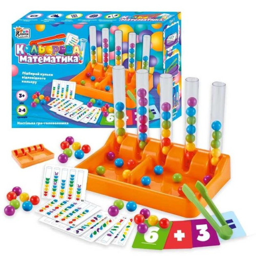 Гра "Кольорова математика" 75054 4FUN Game Club, у коробці