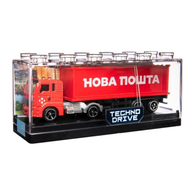 Автомодель TechnoDrive «Фура Нова Пошта» (у пластиковому боксі)