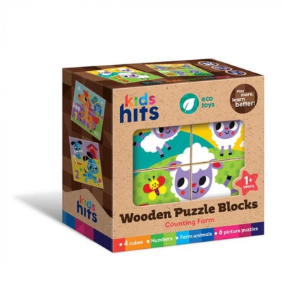 Дерев'яні кубики Kids Hits 20/022 – розвивальний набір для дітей