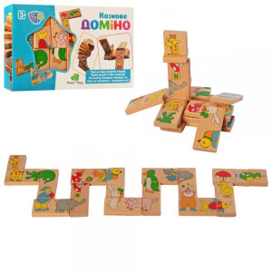 Дерев’яна іграшка Tree Toys Доміно  – розвивальна логічна гра