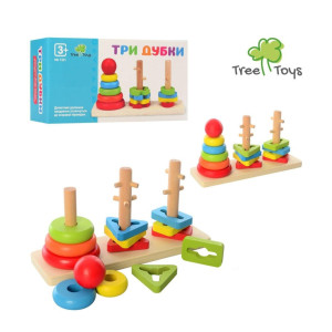 Дерев'яний сортер Tree Toys  – пірамідка «Три дубки»
