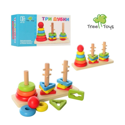 Дерев'яний сортер Tree Toys  – пірамідка «Три дубки»