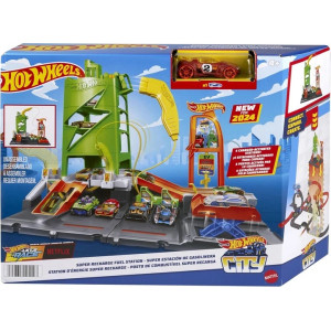 Ігровий набір "Заправна станція для суперзарядки" Hot Wheels  HTN79