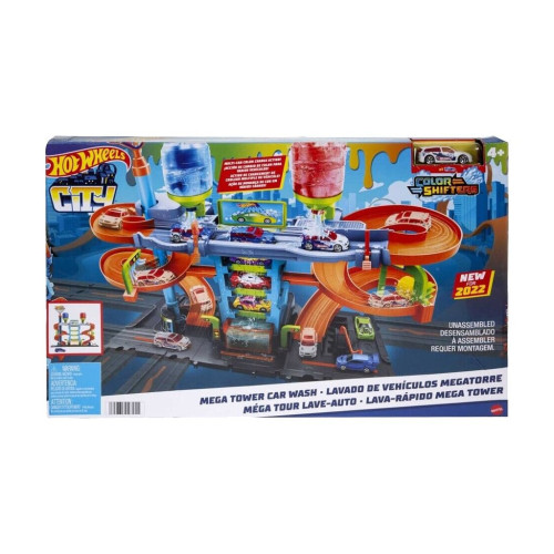 Ігровий набір Hot Wheels Автомийка: Мегавежа, від 4 років, 34.4*57.4*7.1 см