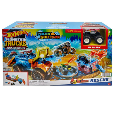 Ігровий набір Hot Wheels Monster Trucks Arena Smashers Color Shifters з 5 сигналами порятунку