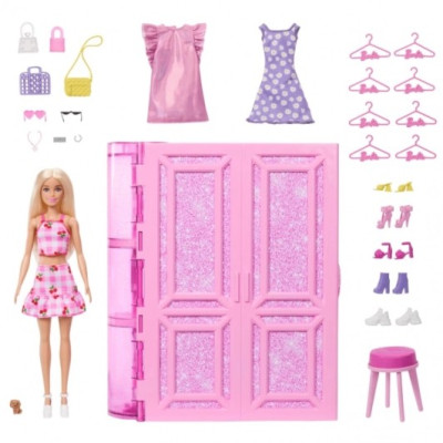 Стильна гардеробна Barbie з лялькою (HXD58)