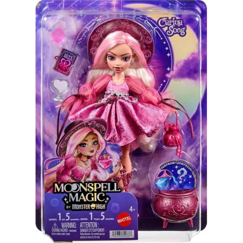 Лялька Monster High Moonspell Magic Carina Song - Монстр Хай Магія місячного заклинання: Каріна Сонг (JNM26) - Ігровий набір MGA Mattel