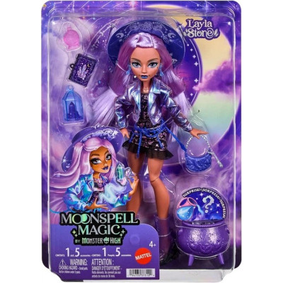 Лялька Monster High Moonspell Magic Layla Stone - Монстр Хай Магія місячного заклинання: Лейла Стоун (JMB90) - Ігровий набір Mattel