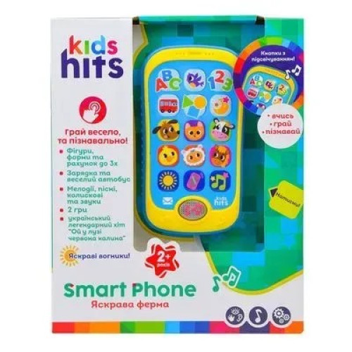 Музичний телефон Яскрава ферма, Kids Hits KH03/003