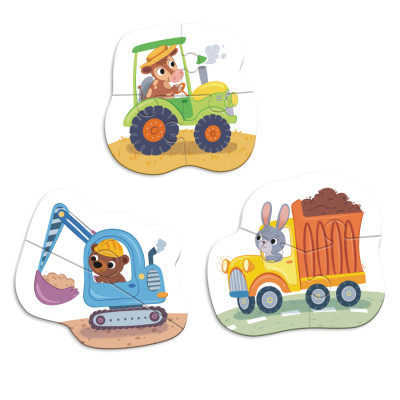 Пазл 3в1 «Транспорт» Dodo