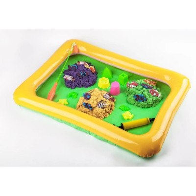 Гра настільна Danko toys Кльова риболовля та кінетичний пісок 2 в 1 велика