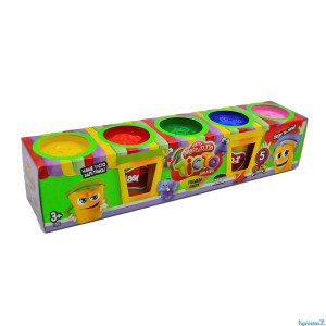 Тісто для ліплення "Master Do" TMDB-01-02U (УКР) (9) 5 банок*50 г. "Danko Toys" 