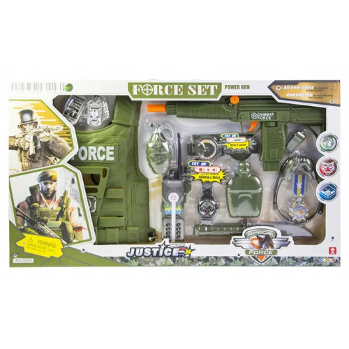 Військовий набір (жилет, годинник, рація, зброя) 34300