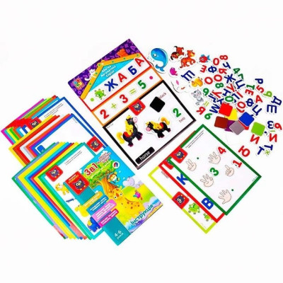 Абетка Математика English Vladi Toys з магнітною дошкою VT5412-04
