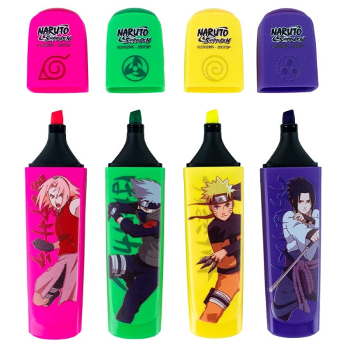 Маркер Highlighter набір 4 кольори Naruto
