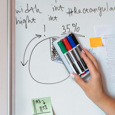 Маркер Axent Delta Whiteboard 4 маркери та магнітний тримач-губка