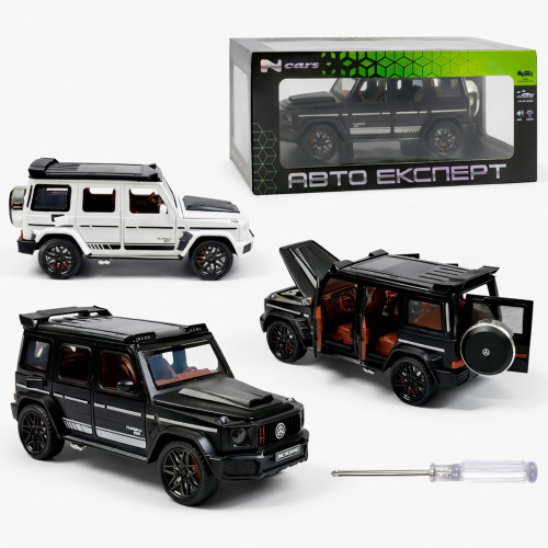 Машинка  "Авто Експерт", металопластик, 1:24, світло, звук, інерція, відчиняються двері, багажник, капот, в коробці 