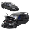 Машинка металева Авто Експерт Mitsubishi Lancer Evo 1:32 відчиняються двері капот багажник світло/звук Чорна