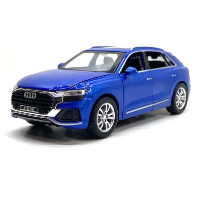 Машинка металева TK Union Group Audi Q8 1:32 світло звук відчиняються двері Синя (GT-08198)