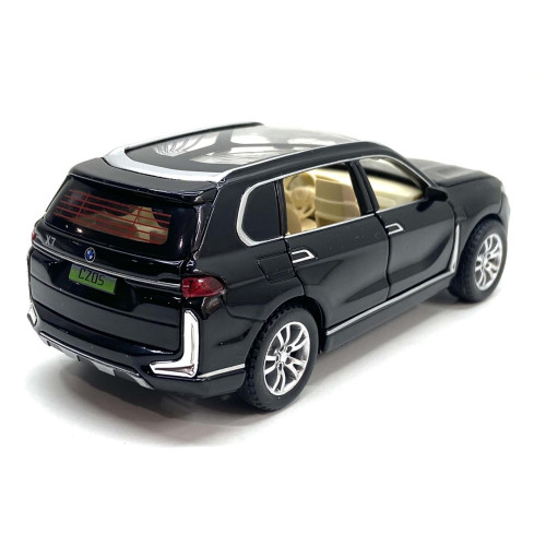Машинка металева TK Union Group BMW X7 1:32 світло звук відчиняються двері Чорний (GT-01120)