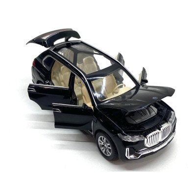 Машинка металева TK Union Group BMW X7 1:32 світло звук відчиняються двері Чорний (GT-01120)