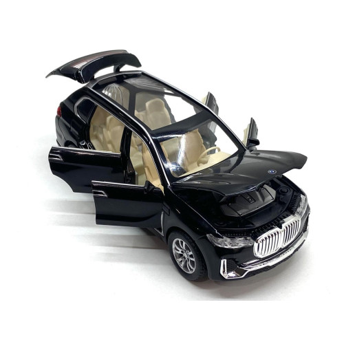 Машинка металева TK Union Group BMW X7 1:32 світло звук відчиняються двері Чорний (GT-01120)