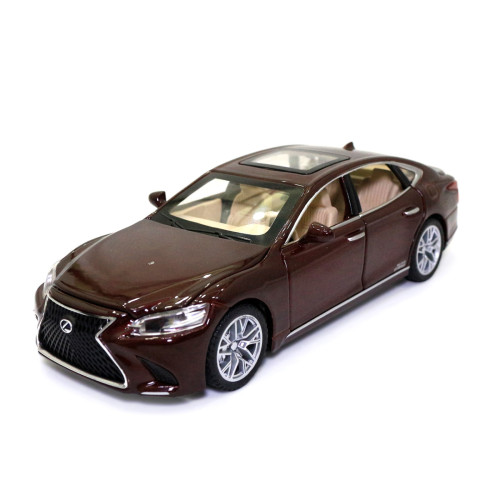 Машинка металева Lexus LS 500H "AutoExpert" Лексус ЛС 500 коричневий, світло звук (GT-1823/11709)