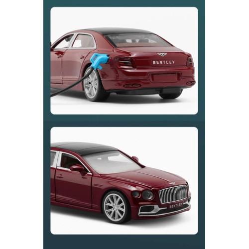 Іграшкова металева модель машинки Bentley Flying Spur на батарейках Автопром Масштаб 1:38