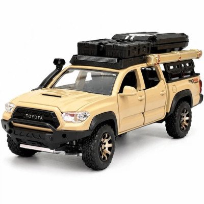Іграшкова машинка Toyota Tacoma TRD Sport 4x4 1:32 металева підсвічування звукові ефекти інерційний механізм відкривні двері