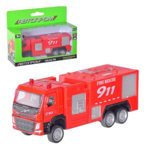 Машина металева АВТОПРОМ Volvo Fire Engine 1:72 (67392)