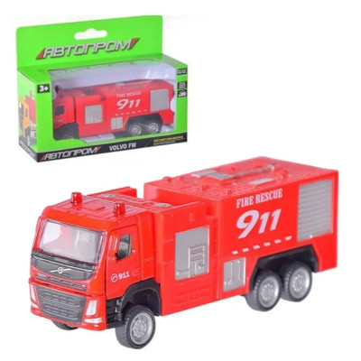 Машина металева АВТОПРОМ Volvo Fire Engine 1:72 (67392)