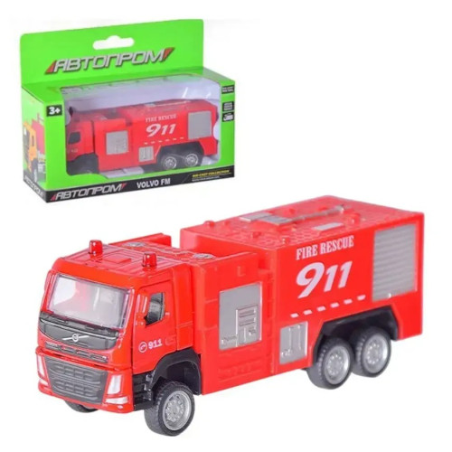 Машина металева АВТОПРОМ Volvo Fire Engine 1:72 (67392)