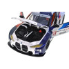 Машина металева 68282A(B) 1:24"BMW M4 GT3" blue color,на батарейки, світло, звук, відкриваються двері, капот, багажник, коробці 24,5x12x10 см АВТОПРОМ