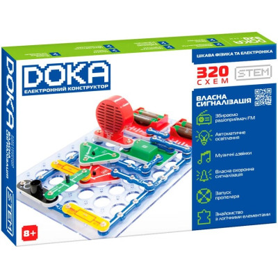 Конструктор електронний DOKA 320 схем (D70707)