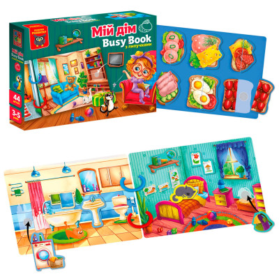 Гра з липучками “Бізі бук. Для малят” VT1310-07 Vladi Toys