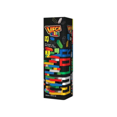 Настільна гра баланс Mega Vega, 30 см, з дерев’яними брусками, Danko Toys