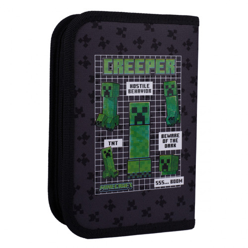 Пенал твердий одинарний з клапаном YES HP-03 Minecraft Team