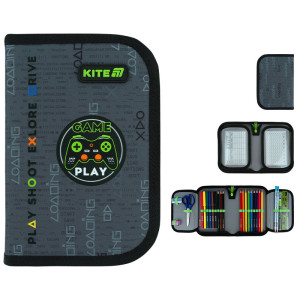 Пенал з наповненням Kite Good Game K26-622H-2, 1 відділення, 2 відвороти
