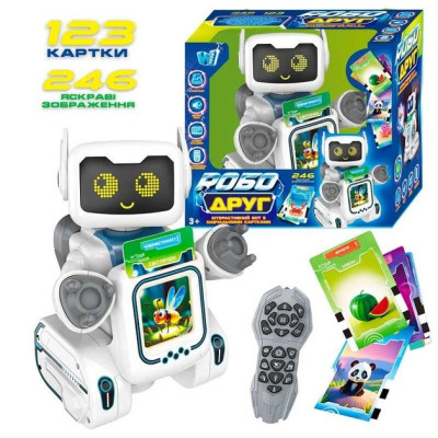 Робот-картридер на р/к "РобоДруг" 89610 WToys, на укр.мові, 123 картки, 246 зображень