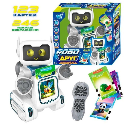 Робот-картридер на р/к "РобоДруг" 89610 WToys, на укр.мові, 123 картки, 246 зображень