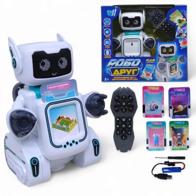 Робот-картридер на р/к "РобоДруг" 89610 WToys, на укр.мові, 123 картки, 246 зображень