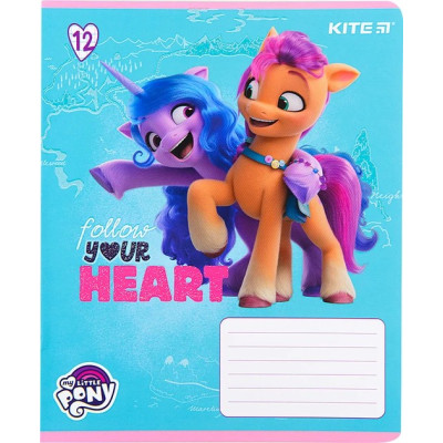 Зошит учнівський Kite My Little Pony movie 12 аркушів Клітинка (LP22-232)