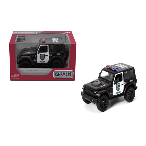 Модель джип JEEP WRANGLER Police металевий, інерційний