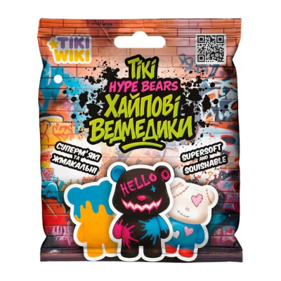 Іграшка-сквіш Tiki Wiki – Tiki «Хайпові ведмедики»