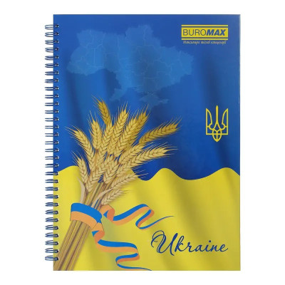 Книга канцелярська Buromax MY COUNTRY PATRIOT формату А4 — це практичний зошит для ведення записів, конспектів, обліку та робочої документації.
