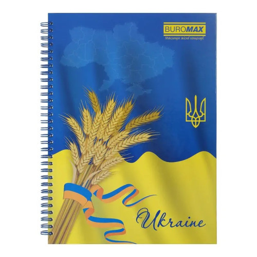 Книга канцелярська Buromax MY COUNTRY PATRIOT формату А4 — це практичний зошит для ведення записів, конспектів, обліку та робочої документації.