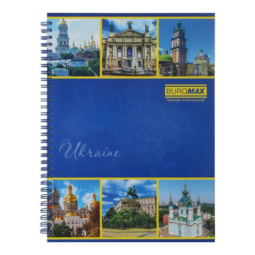 Книга канцелярська Buromax MY COUNTRY PATRIOT формату А4 — це практичний зошит для ведення записів, конспектів, обліку та робочої документації.