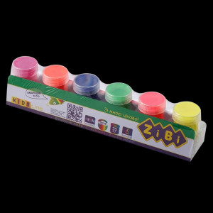 Фарби гуашеві Zibi NEON KIDS Line 6х20 мл